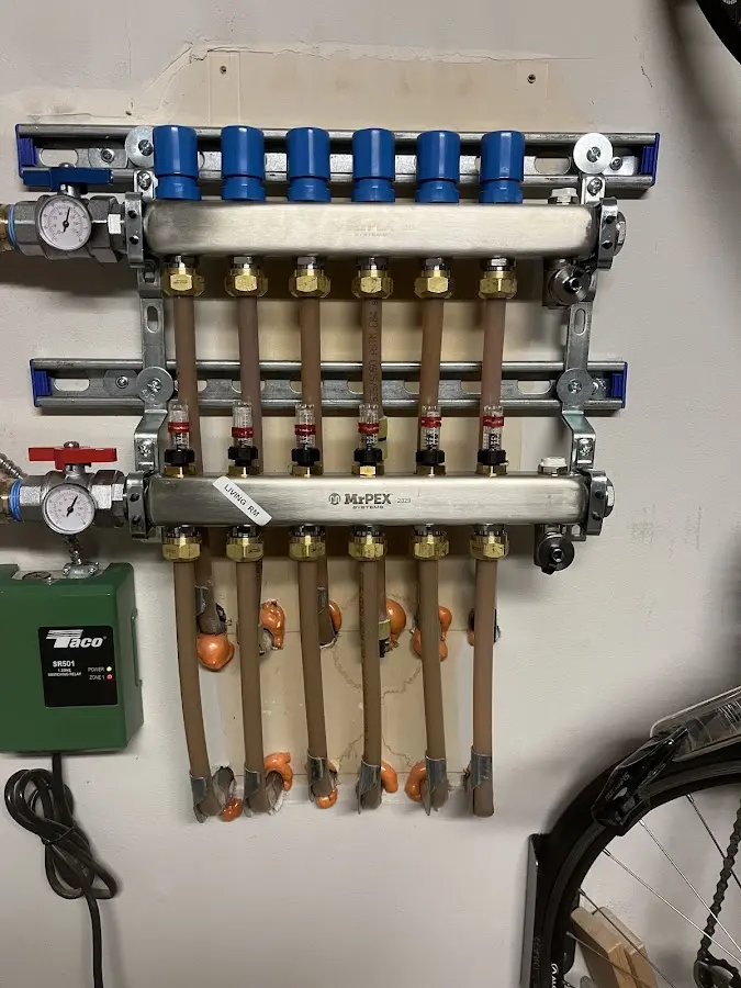 Plumber performing Leak Detection at a residential property in Cockeysville